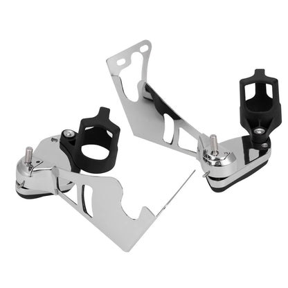 Solidspare Fit For Harley Tour Pak Touring Chrome Passenger Armrests Cup Holder 1997-2013