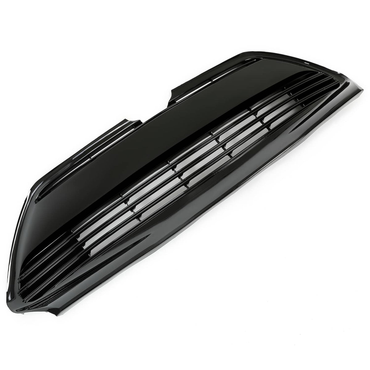 Solid Spare For 2017 2018 2019 Toyota Corolla L LE XLE Front Bumper Lower Grille Black Grill