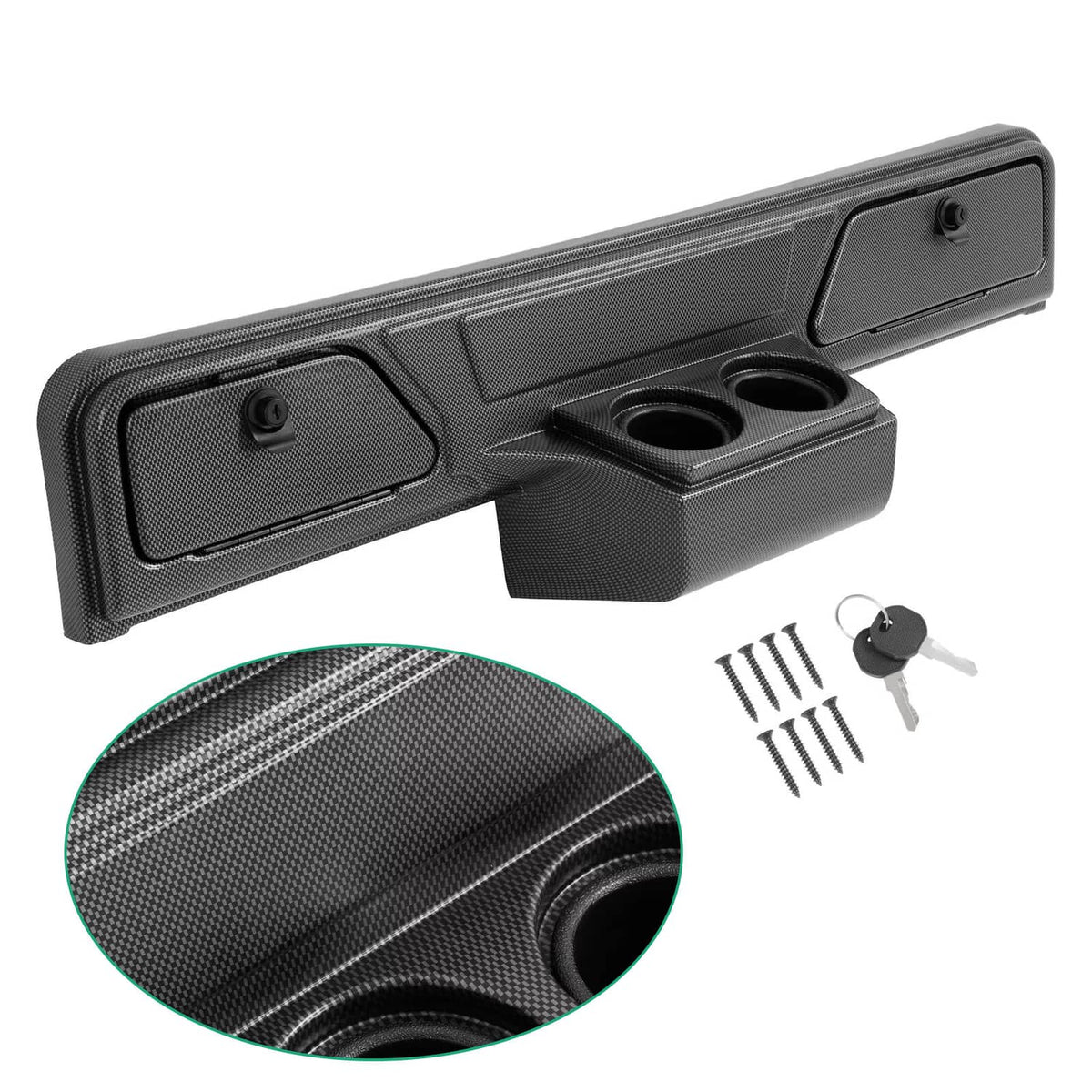 Solidspare For EZGO Marathon 1986-1994 Golf Cart Carbon Fiber Style Dashboard Dash Cover