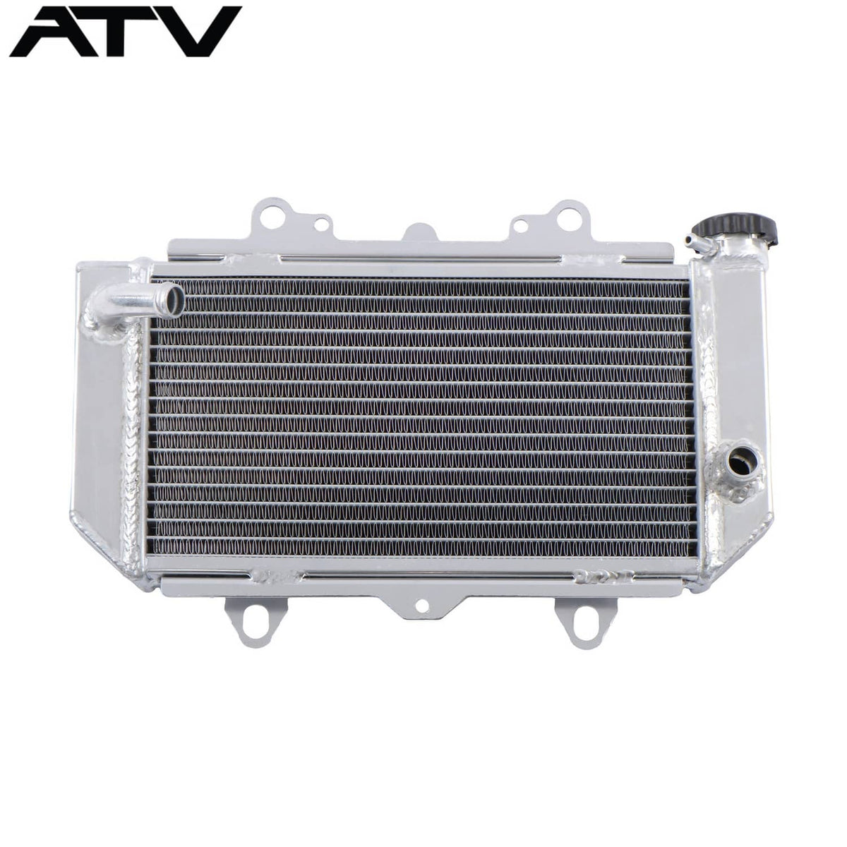 Solidspare 2-Row All Aluminum Cooing Radiator For Yamaha YFZ450 2004 2005 2006 2007 2008