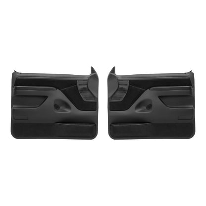 Solid Spare Inner Door Panels For Ford F150 F250 F350 92-97 /Bronco 92-96 Pair Black
