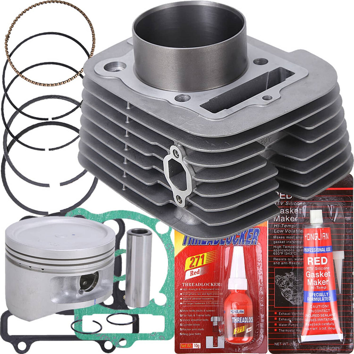 Solidspare Top End Kit w/ Cylinder for Yamaha Kodiak 400 1993-99 Big Bear 400 2000-12 ATV