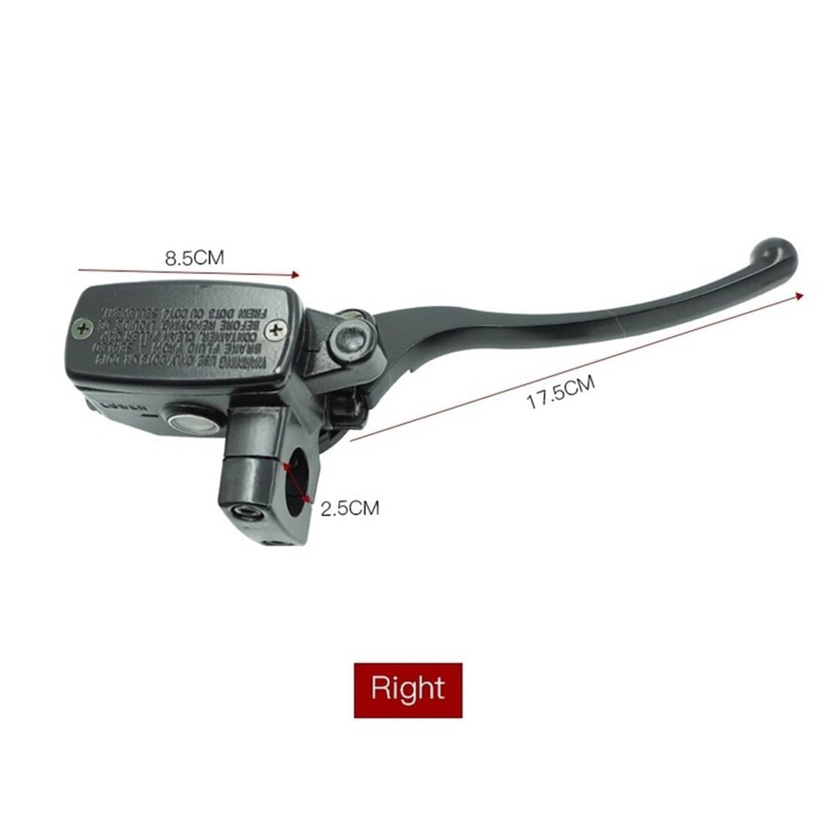 Solidspare 1" Left Motorcycle ATV Handlebar Hydraulic Brake Master Cylinder Lever (25MM)