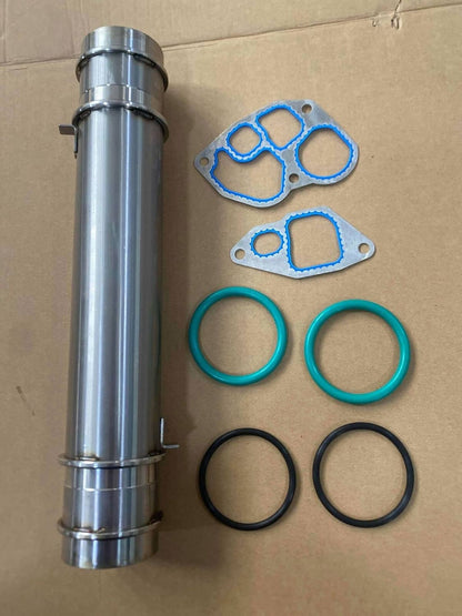 Solidspare Silver Oil Cooler Kit 1815904C2 for 1994-2003 Navistar DT466 DT466E DT530 DT530E