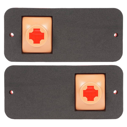 Solid Spare Rear Red Side Marker Lights Set For Chevrolet GMC C/K Pickup Trucks 1968-1972
