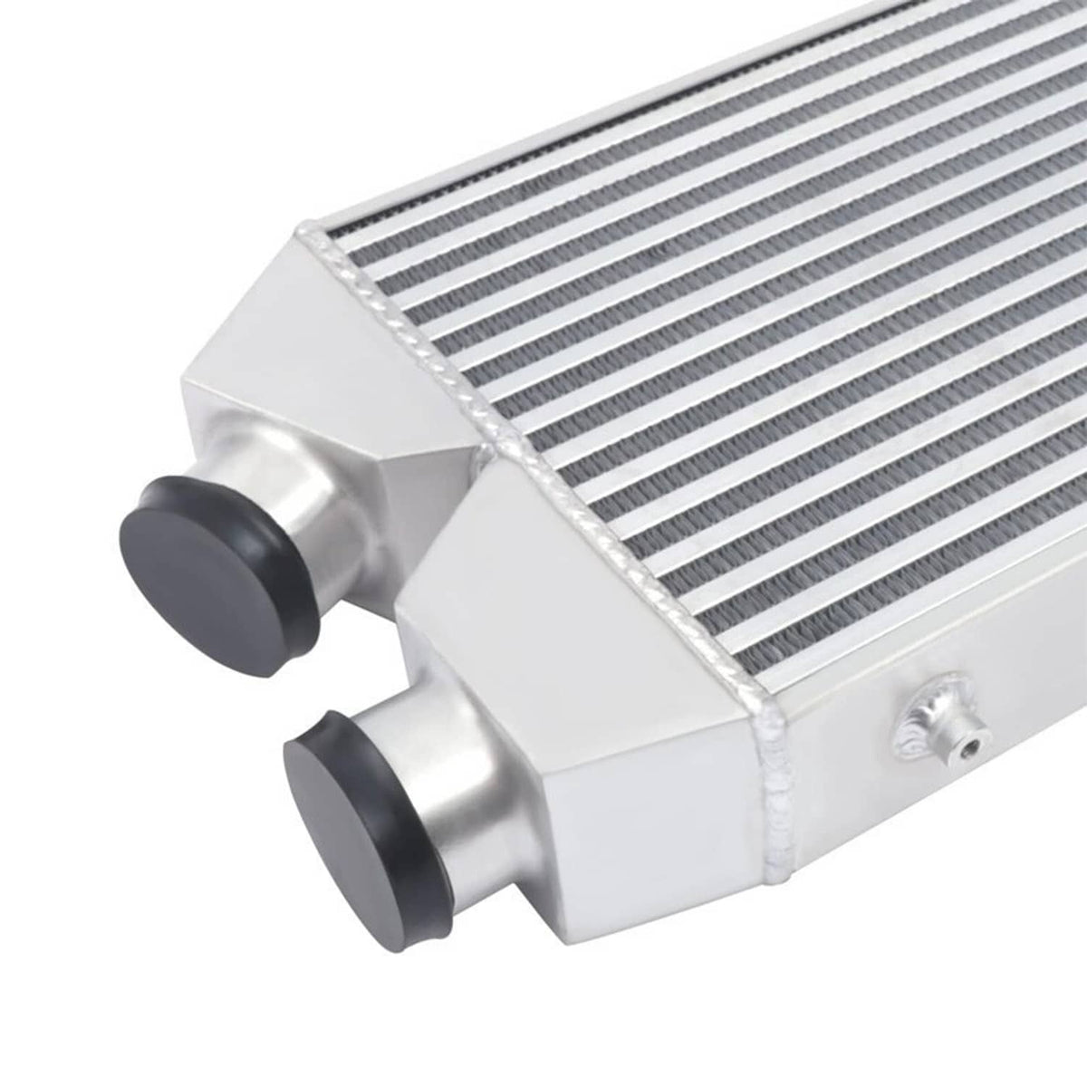 Solidspare Universal Aluminum Intercooler Front Mount 2.5" Inlet & Outlet Same One Side New