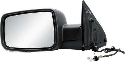 Solidspare Left / Driver Manual Fold+Heated+Temp Sensor Mirror For 2013-2019 Dodge Ram 1500