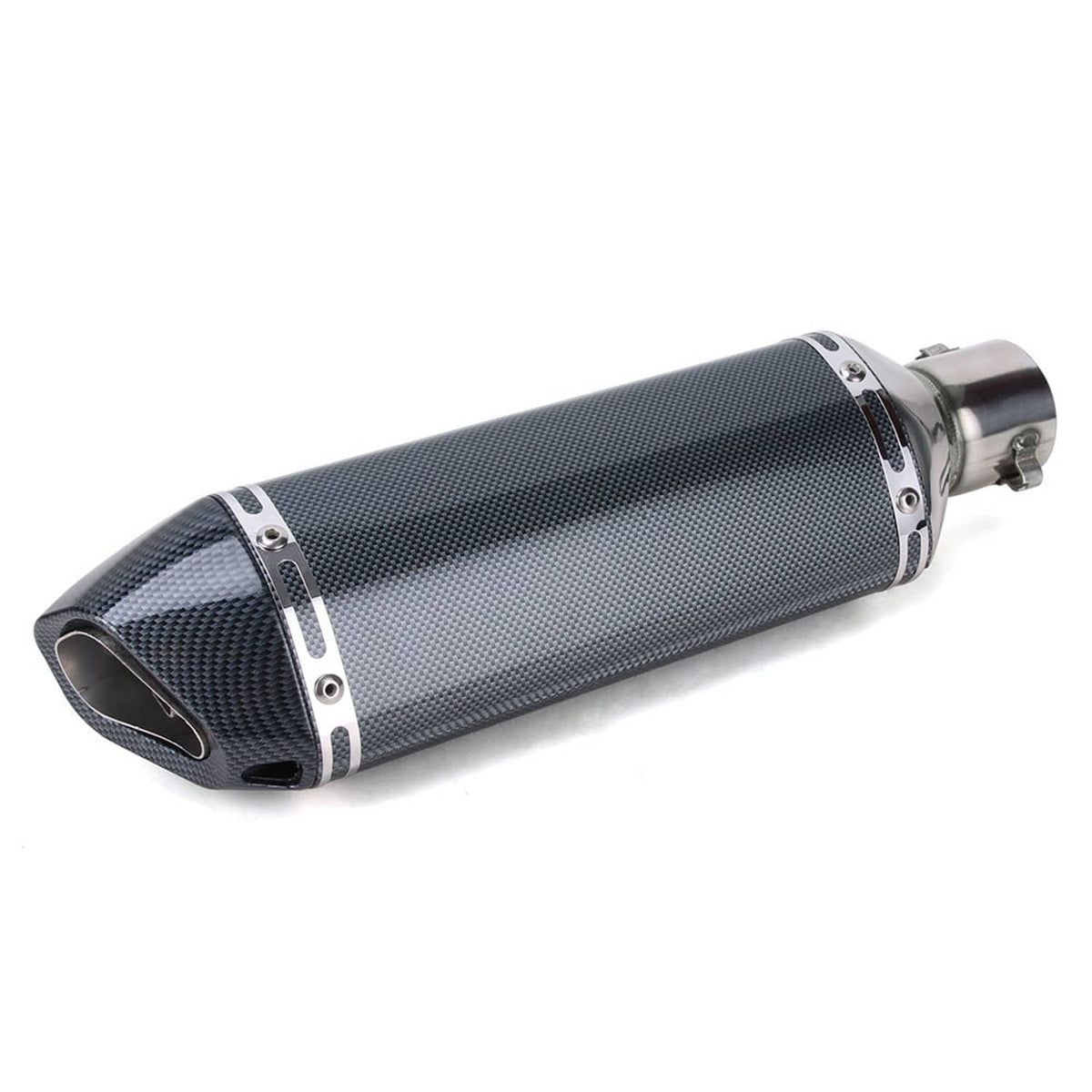 Solidspare Slip on 51mm Universal Motorcycle Exhaust Muffler Pipe with DB Killer Silencer