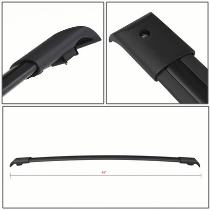 Solidspare Aluminum Roof Rack Top Rail Cross Bar Pair Fits For 2003-2008 Honda Pilot