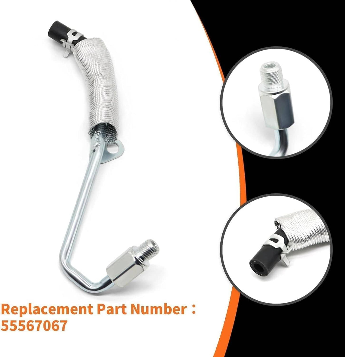 Solidspare 55567067 Turbo Charger Coolant Return Hose Line Fit For Chevy Cruze Buick GM1.4L