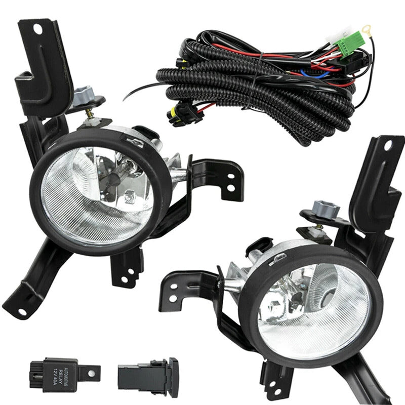Fog Light Assembly Fit For 2007 2008 2009 Honda CRV Switch And Wiring Kit Clear