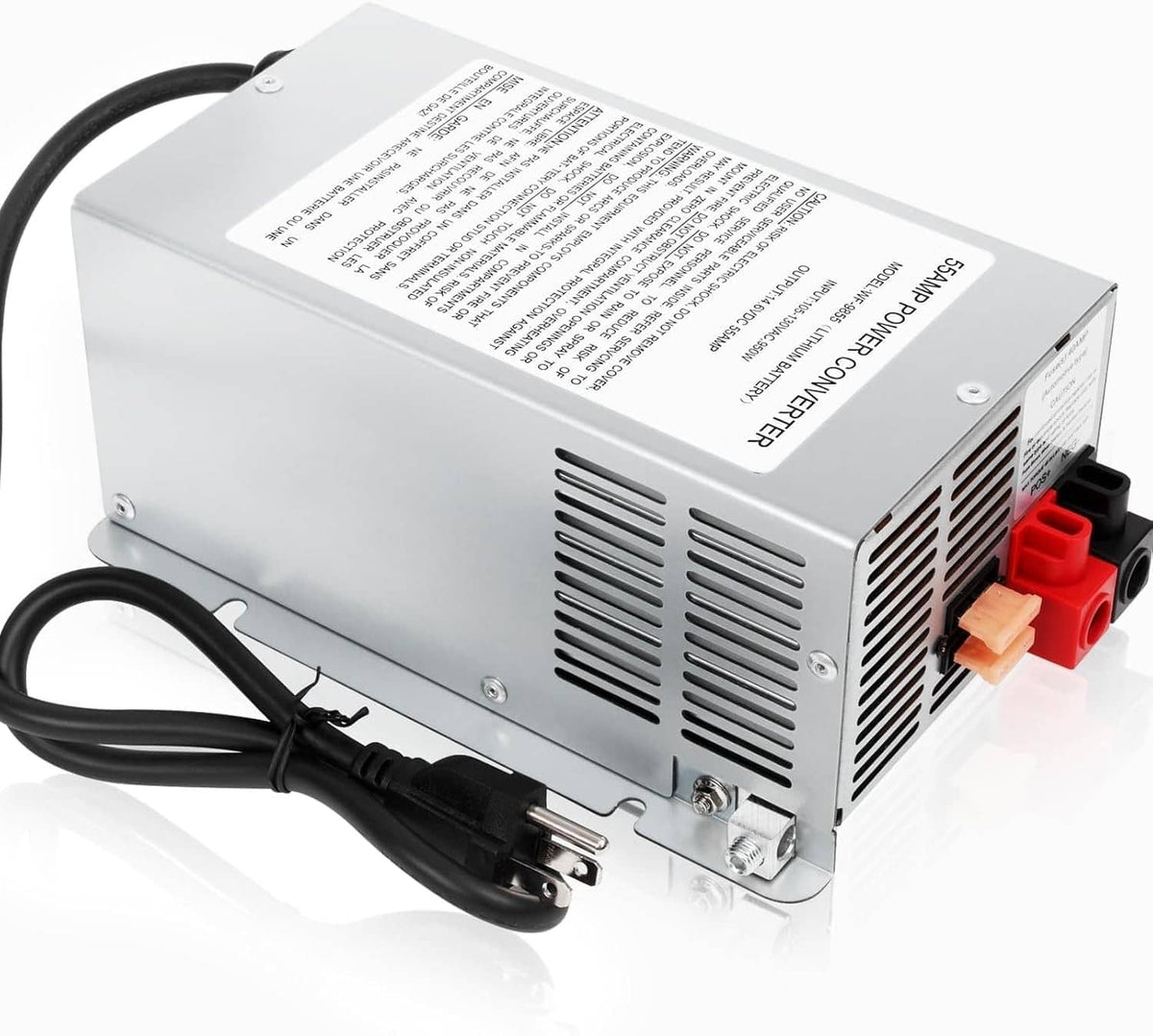 Solidspare WF-9855 RV Converter 55 Amp Deck Power Converter Charger RV Trailer Camper 12V