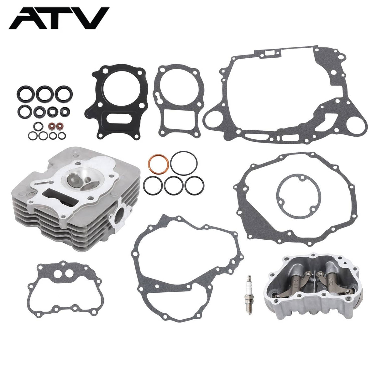 Solidspare Cylinder Head & Cover Gaskets For HONDA TRX250 TRX250EX SporTrax 250 2X4 2002-14