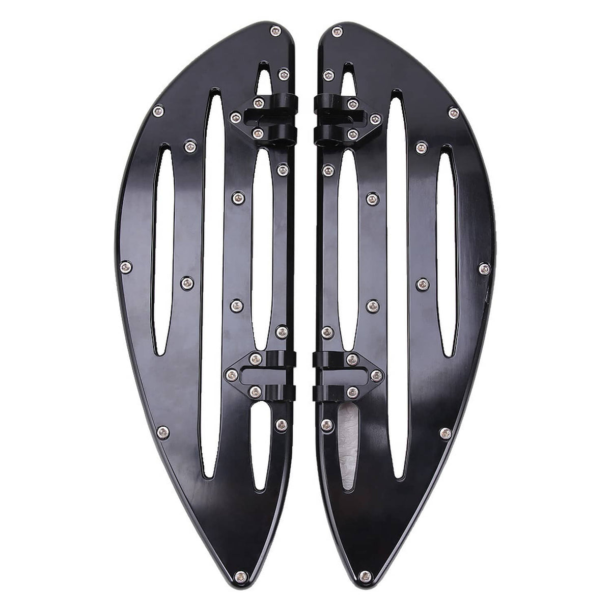Solidspare Front+Rear Driver Passenger Stretched Floorboard For Harley Touring Models 1984+