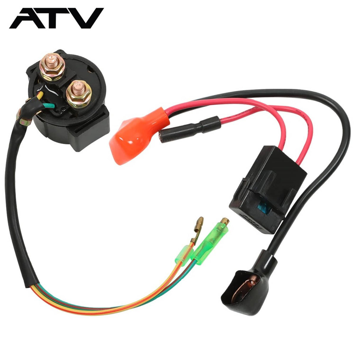 Solidspare Generic For Honda TRX400EX Starter Relay Solenoid& Positive Side Battery Cable