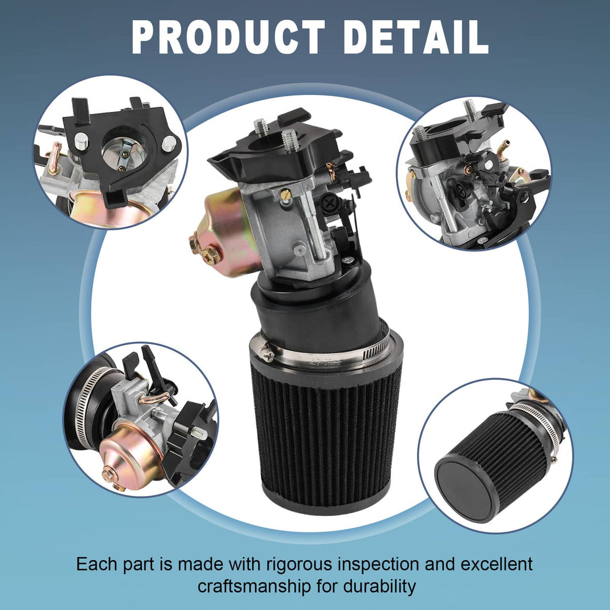 Solidspare For Predator 301cc 420cc 389cc 13hp 15hp Upgrade Air Filter Adapter Jet Kit