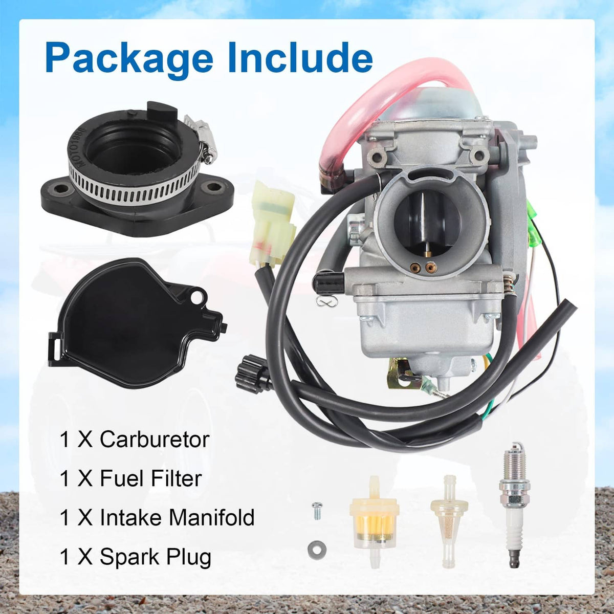 Solidspare CARBURETOR fits KAWASAKI PRAIRIE 300 KVF300 KVF300B KVF300A 1999 2000 2001 2002