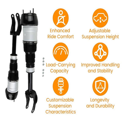 Solidspare Front Air Suspension Shock Struts w/ADS For Mercedes W166 X166 GL450 GLS550