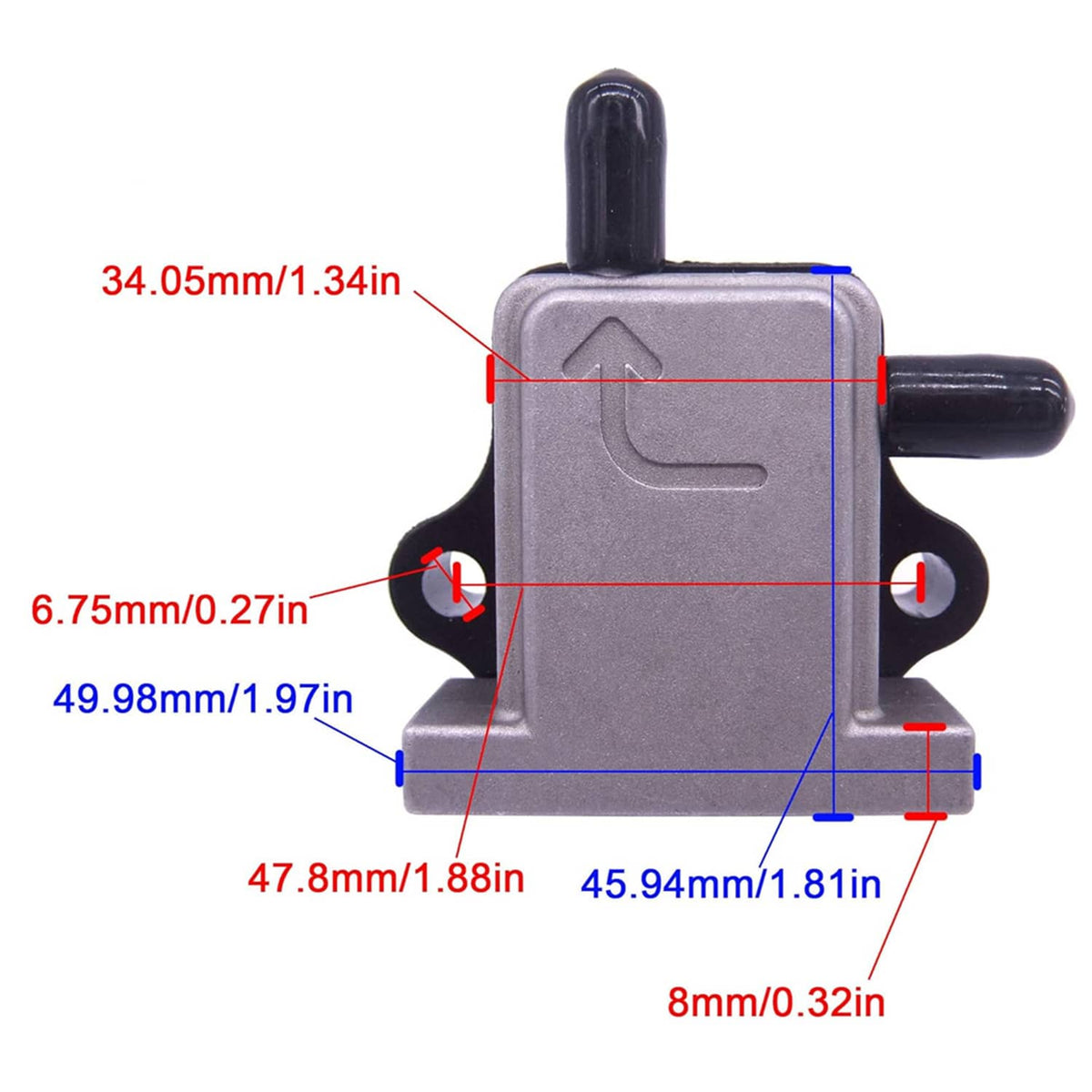 Solid Spare Fuel Pump & O Ring for TOHATSU 4HP 5HP 6HP 4-Stroke Outboard 3H6-04000-7 803529T