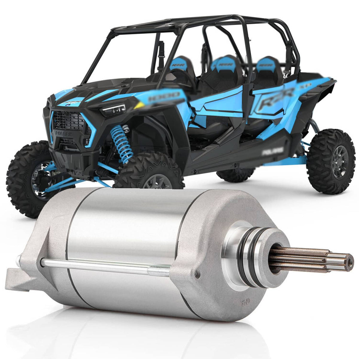 Solidspare Starter for Polaris Ranger XP 900 & Crew 900 2014 - 2019 Except Diesel Models