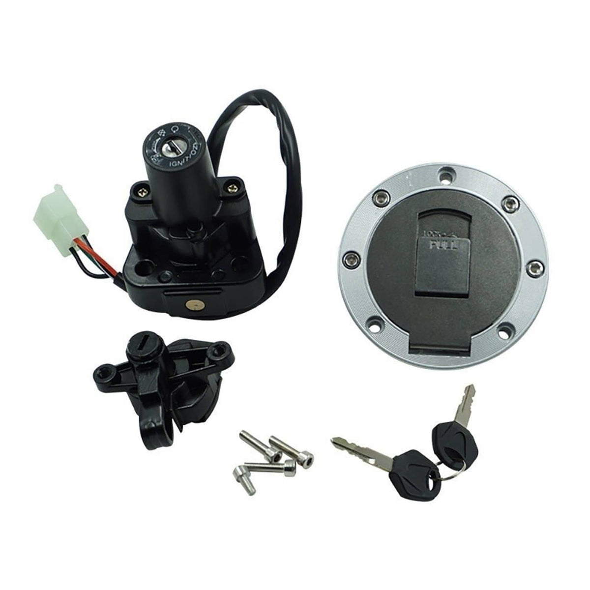 Solidspare Ignition Switch  Fuel Gas Cap Seat Lock for Yamaha YZF600R 1000 XJR 400 600