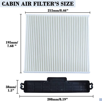 Solidspare Cabin Air Filter & Filter Access Door 68318365AA for Dodge Ram 1500 2500 3500