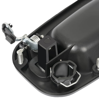 Solid Spare Door Handle Set For Chevy Silverado 1500 1999-2006 Smooth Black Front Outer 2PCS
