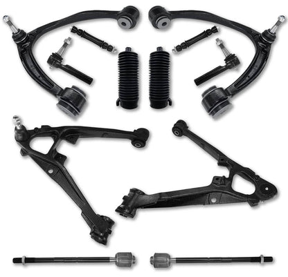 Solidspare 12Pcs Front Upper Lower Control Arm Set for 2007-13 Escalade Chevy Silverado GMC