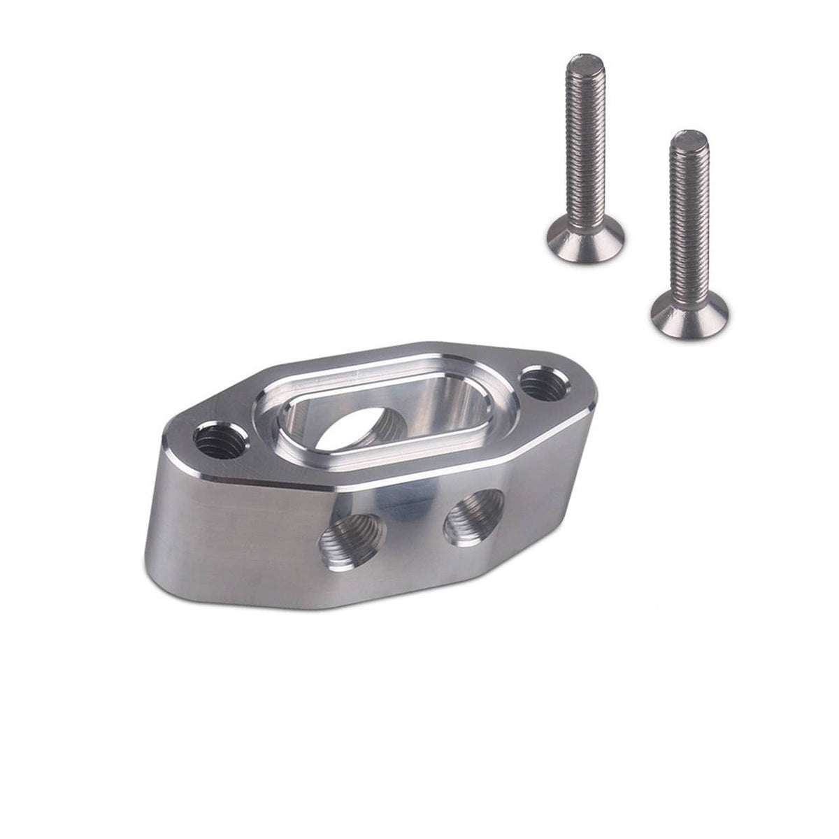 Solid Spare FOR LS TWIN TURBO DUAL 90 degree 1/8" NPT OIL FEED LINE ADAPTER PLATE LS1