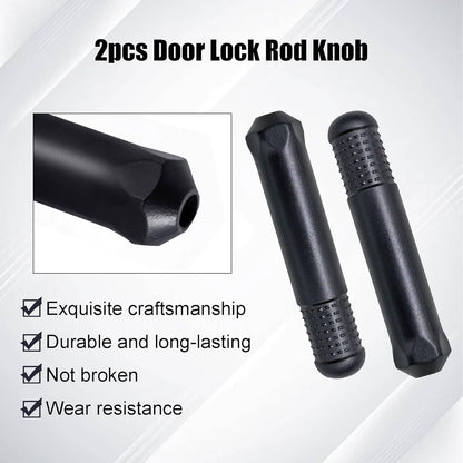 Solid Spare Pack (2) Door Lock Rod Knob Door Locking Pin Pull for Honda Accord 2003-2007