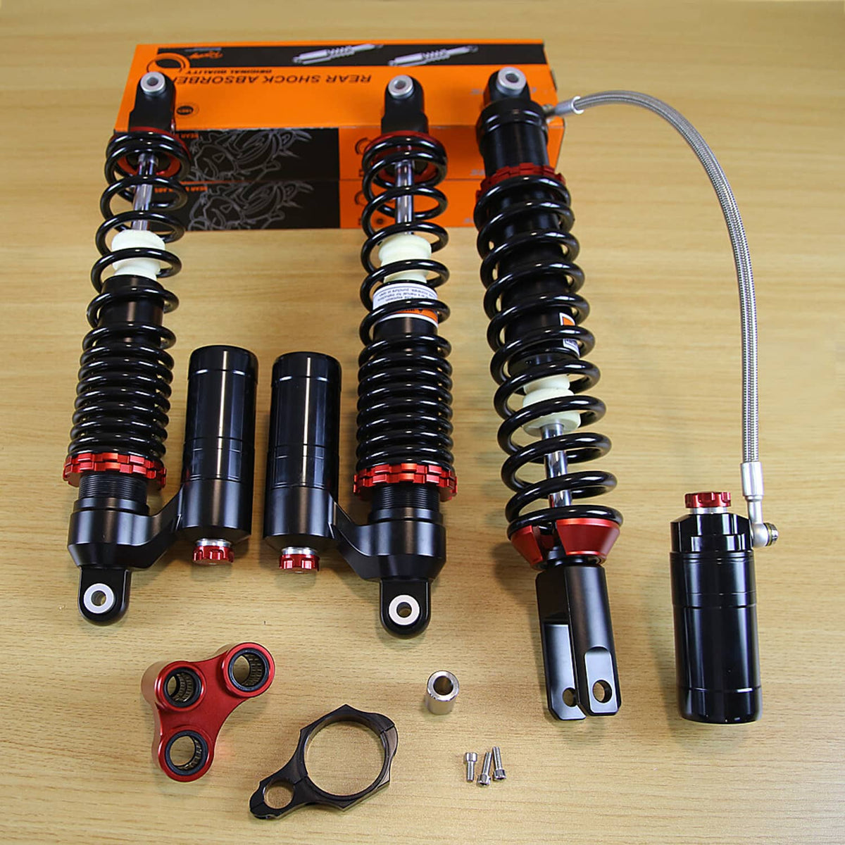 Solidspare Full Set Shock Absorbers Suspensions For Yamaha YFZ 450 YFZ450 2004-2013 ATV