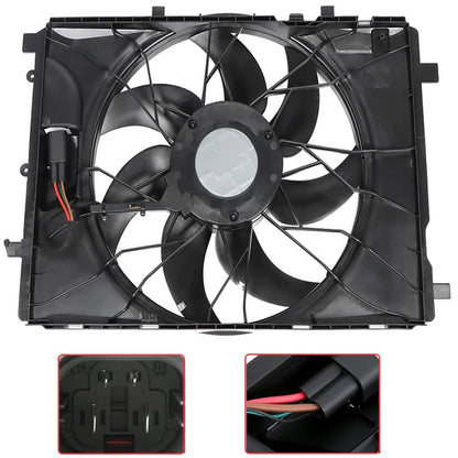 Solidspare New Radiator Cooling Fan For 2010-14 Mercedes-Benz C250 C300 C350 C63 AMG GLK350