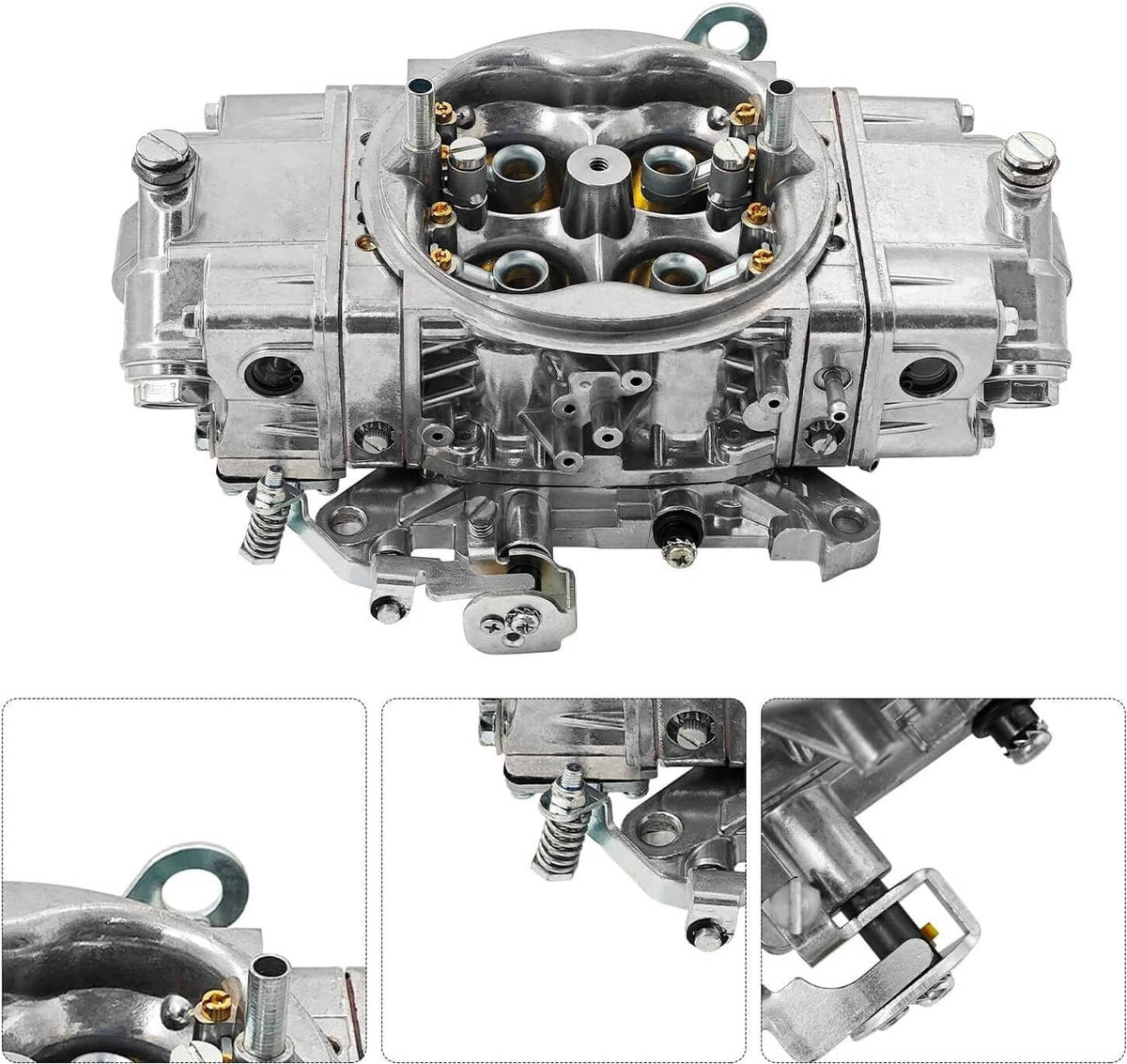 Solidspare Carb Fuel for Holley Quick BR-67199 650CFM Race Carburetor Double Pumper Replace