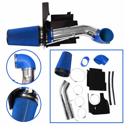 Solidspare 4" Cold Air Intake System & Heat Shield For 99-07 Chevy GMC V8 4.8L 5.3L 6.0L