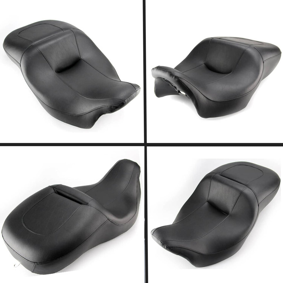 Solidspare Rider & Driver Passenger Seat 2Up For 2008-Up Harley Electra Glide Ultra Limited