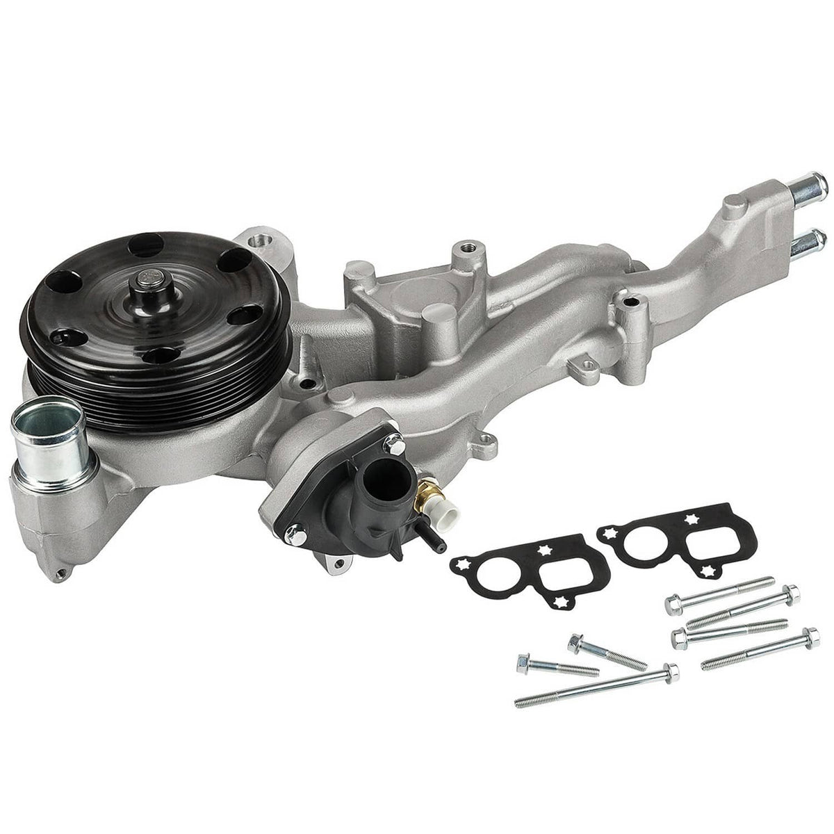 Solidspare Water Pump w/Thermostat for 14-20 Chevy Silverado 1500 GMC Sierra Cadillac CTS
