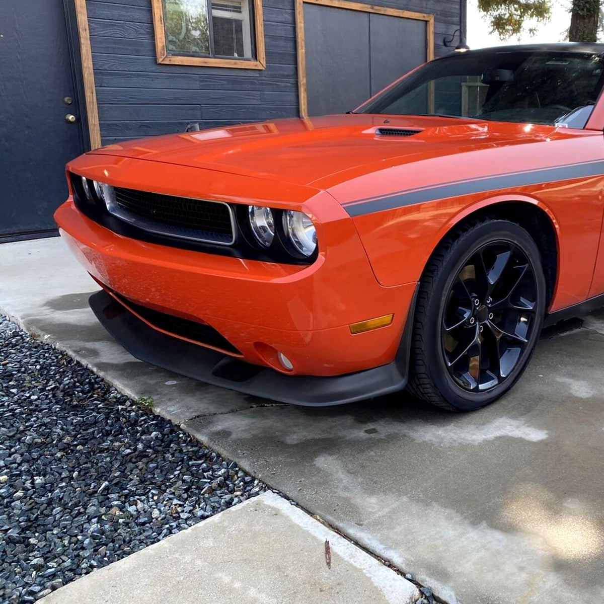 Solid Spare For Dodge Challenger 2008-2014 SRT Style Front Bumper Chin Spoiler Splitter Lip
