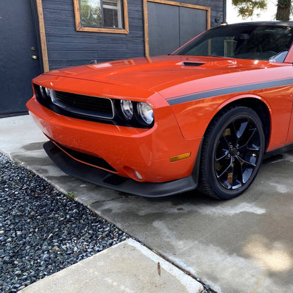 Solid Spare For Dodge Challenger 2008-2014 SRT Style Front Bumper Chin Spoiler Splitter Lip