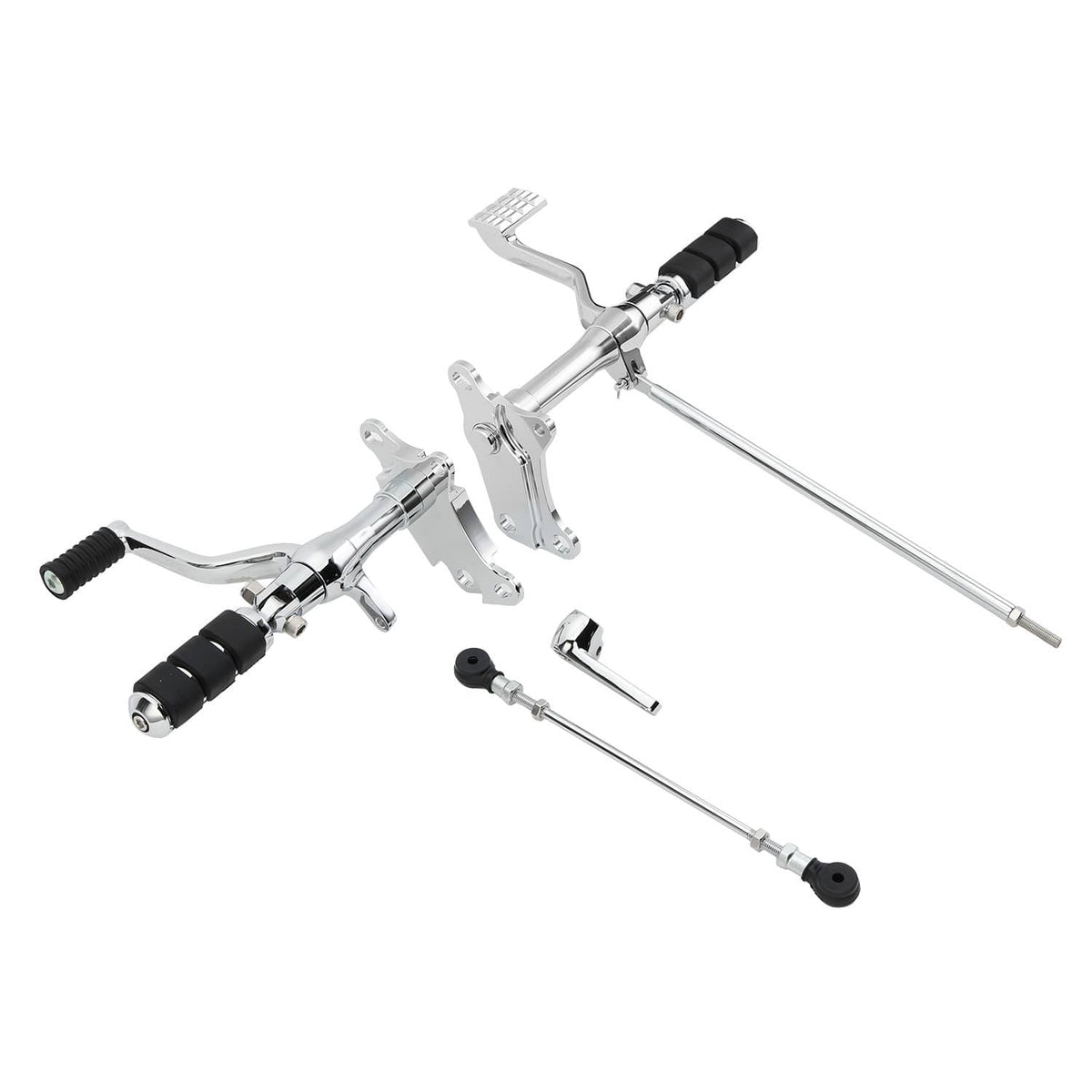 Solidspare Forward Controls Pegs Levers Linkage For Harley Sportster 1200 883 91-03 Chrome
