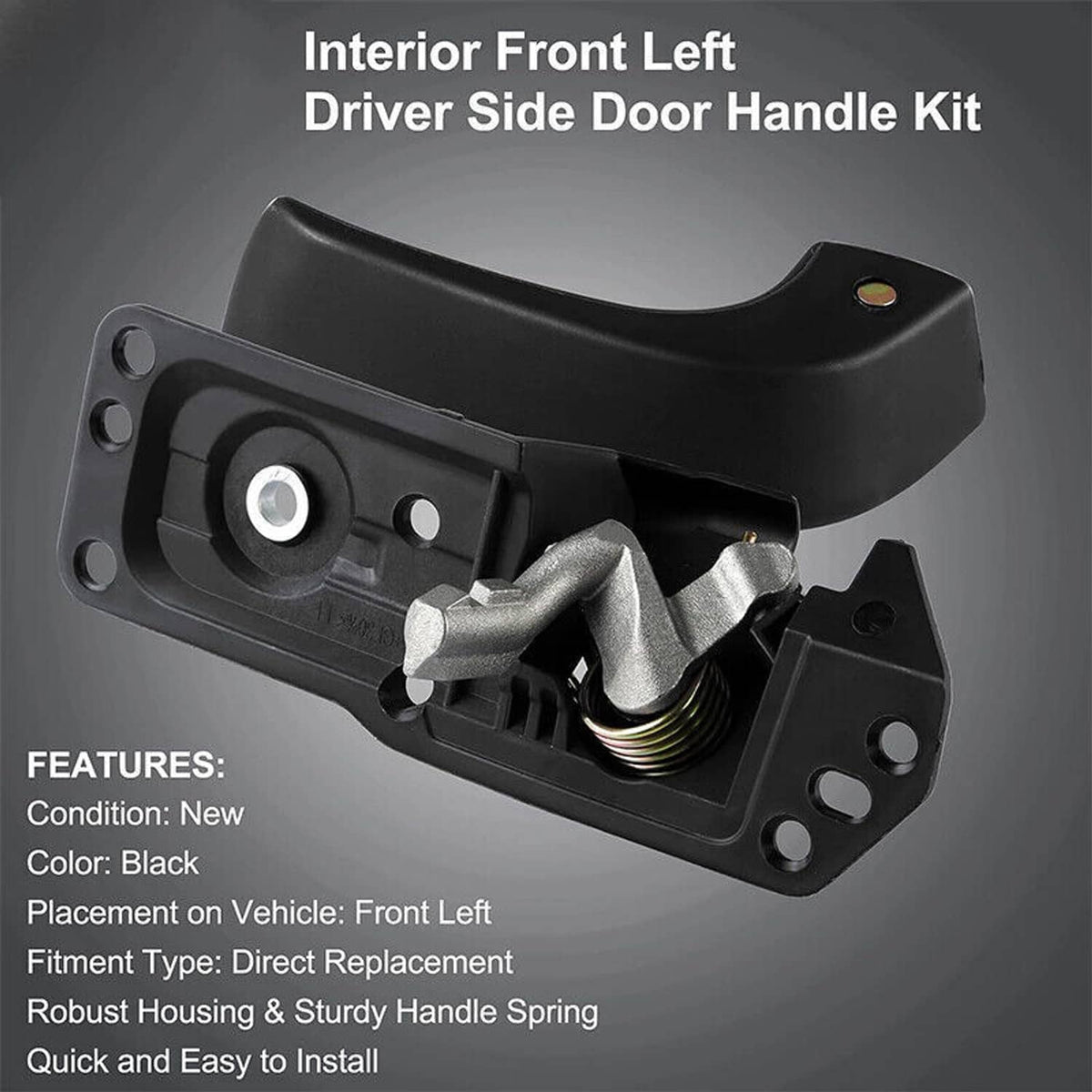 Solidspare Driver Interior Inside Door Handle Repair Kit For 2007-13 Chevy Sierra Silverado
