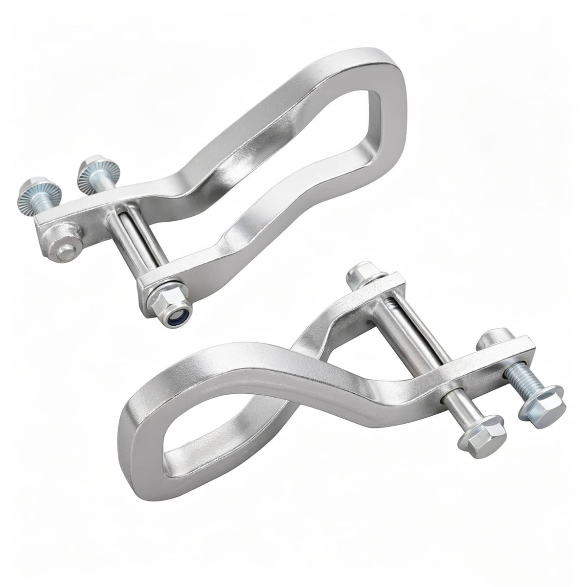 Solid Spare 2X Front Chrome Tow Recovery Hooks w/Bolts #84195902 For GMC Sierra 1500 2019-26