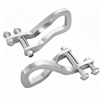 Solid Spare 2X Front Chrome Tow Recovery Hooks w/Bolts #84195902 For GMC Sierra 1500 2019-26