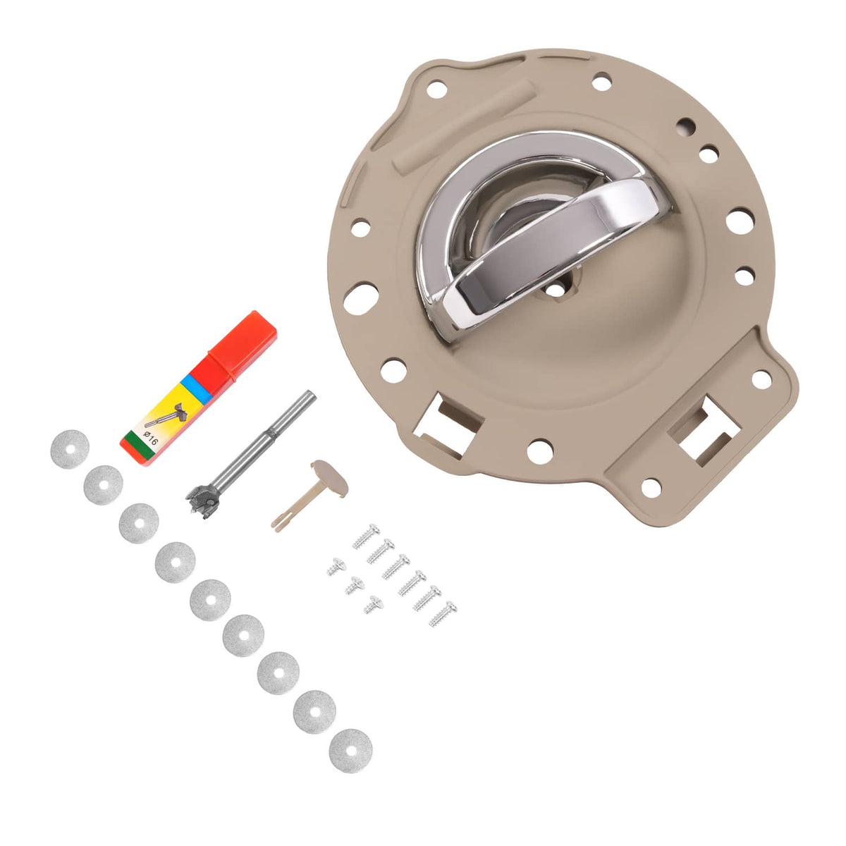 Solid Spare Inside Door Handle Rear/Front Left Side For Jeep Commander 06-10 Silvery & Tan