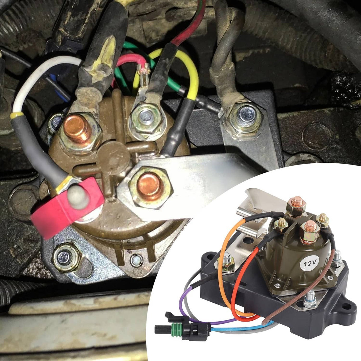 Solidspare E7TZ12B533A Glow Plug Controller Relay for Ford F350 1987-1994 7.3L FOTZ12B533A