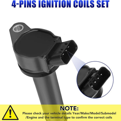 Solidspare New 6Pcs Ignition Coil Set + 6pcs Platinum TT Spark Plug For Toyota Lexus Camry
