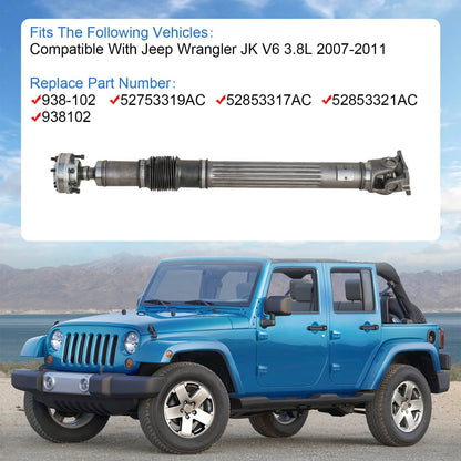 Solidspare Front Driveshaft Prop Shaft 52853321AC For Jeep Wrangler 2007-2011 938-102