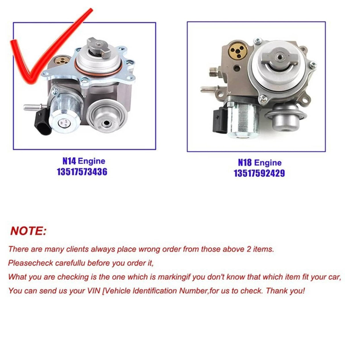 Solidspare New For BMW MINI Cooper S Turbocharged R55 R56 R57 R58 High Pressure Fuel Pump