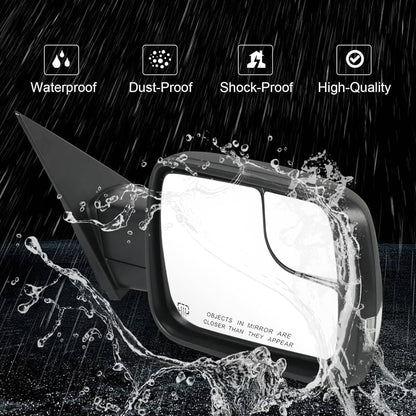Solidspare New Heated Mirror w/Power Fold Signal Light Right For 19-24 Ram 1500 68276500AH
