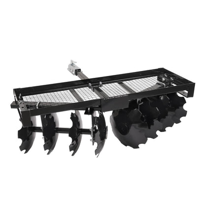 Solidspare Tow-Behind Notched Disc Harrow 4FT For ATV UTV Trailer Tilling W/ A 2" Towball