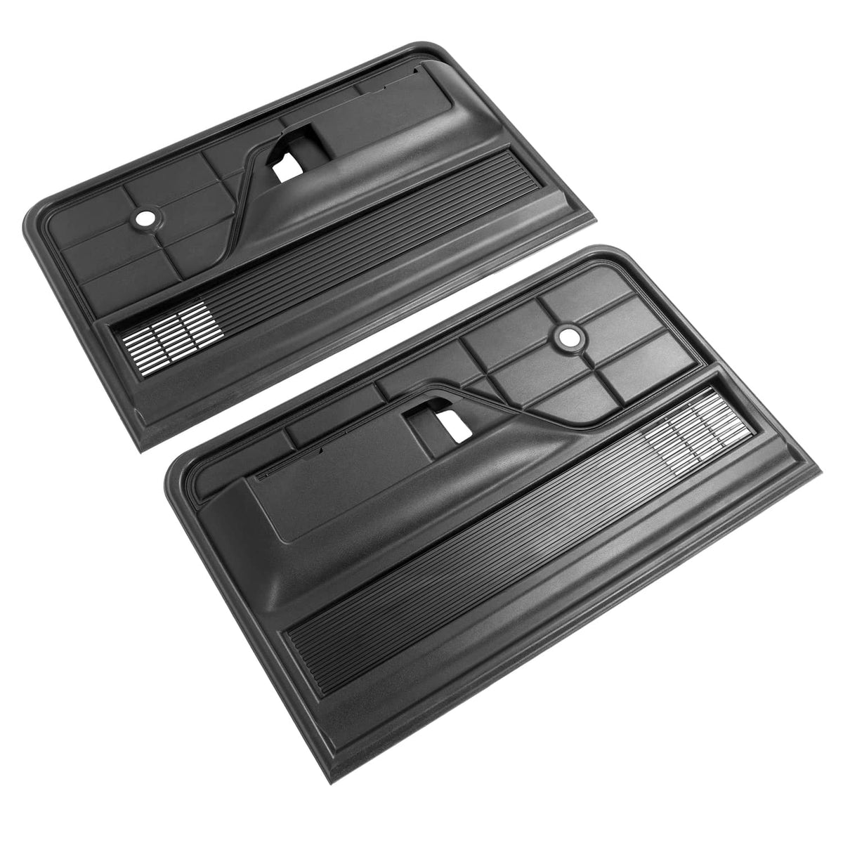 Solid Spare Fit 73-79 Ford F-100 F-150 F-250/ 78-79 Ford Bronco Interior Door Panels Black